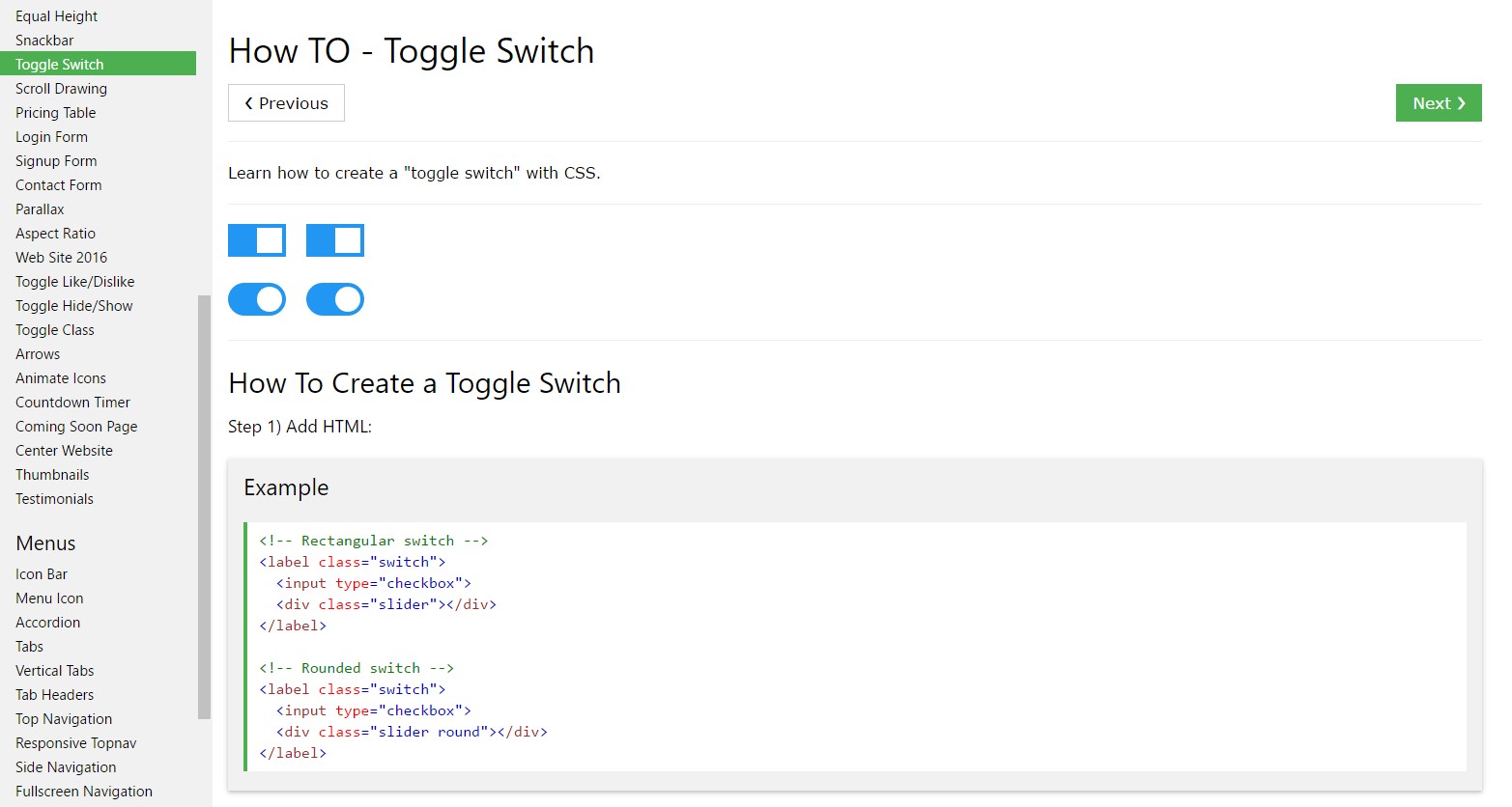  Ways to  make Toggle Switch