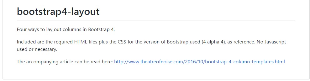  Style examples  inside of Bootstrap 4